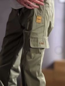 กางเกงขายาวผ้าคอตตอนขาจั้มผู้ชายกางเกงแฟชั่นสไตล์เกาหลีเอวยางยืดใส่สบายใส่ได้ทุกโอกาส 5XL