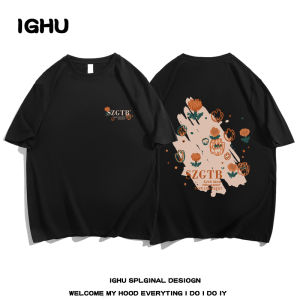 Red Wine Color Heavyweight T-Shirt Mens Loose Fit Short Sleeve Pure Cotton Summer New Style Casual Top INS Trendy Brand