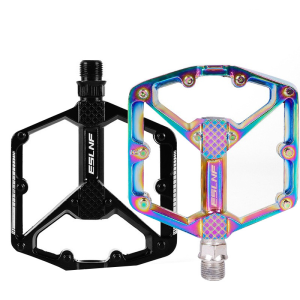 ESLNF Bicycle Pedal Aluminum Alloy Cycling Accessories Ultra Light Widened Anti-slip Bearing MTB Road Bike DU Pedals