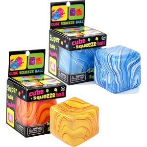 Aitemay New 4Pcs Ice Cube Slow Rise Squishy Toy Sensory Fidget Stress Relief Blocks Jigsaw Puzzle Pressure Relief Souvenir for Kids Adults