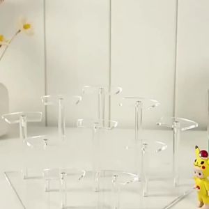 Acrylic Display Stand Mini Figure Showcase CollectiblesToy JewelryCollection Organizer Holder Multipurpose Desktop DisplayRack
