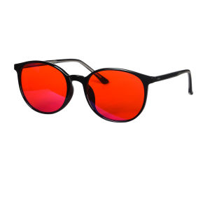 Shinu | red glasses red blue light glasses for better sleep blue light blocking glasses orange lenses Tr90 women eyeglasses SH2022