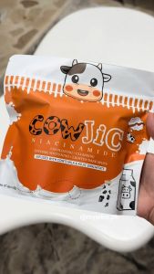 Cowjic Niacinamide Soap Exfoliate | Cleansing | Intense Whitening | Lighten Dark Spot 4pcs in 1Pouch