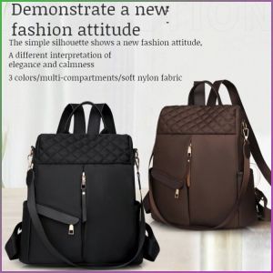 Waterproof Student Bag Anti-theft Shoulder Bag Backpack Nylon Small Hook Shopping and Playing