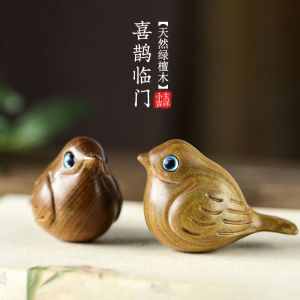 Đồ Trang Trí Bằng Gỗ Tự Nhiên Hình Chim Cưng Màu Xanh Lá Cây Đồ Trang Trí Bàn Làm Việc Đồ Chơi Văn Hóa Sáng Tạo Đồ Trang Trí Để Bàn