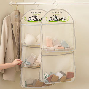 Socks Storage Fantastic Dormitory Wardrobe Intimates Underwear Hanging Bag Hanging Net Pocket Bed Head Bedside Organizing Storage Bag