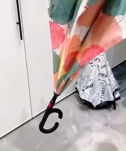 ลดลับร่มสุดเจ๋งด้าน 2ชั้น กลับด้าน กันฝนและกัน UV ร่มเพิ่มปริมาณ สำหรับเด็ก กางไม่เปียกเวลา ร่มสุดเจ๋งพิเศษ