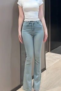MANMI | High Waist Slimming Buttock Lifting Jeans Light Blue 2026 Summer