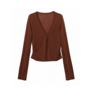 YUEZHONGWEI | Black Short Ice Silk Sun Protection Knitted Jacket Women Summer Thin Strap Outer Cardigan Shoulder Pad Small Shawl Top