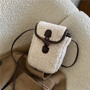 Túi Nhỏ Mini Mùa Thu Đông Túi Đựng Điện Thoại Lông Cừu Thời Trang Mẫu Mới 2021 Cho Nữ Túi Đeo Chéo Nhung Lông Dễ Phối Instagram