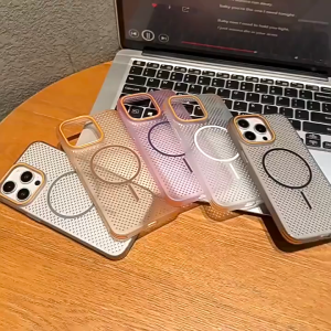 SENSE Honeycomb Cooling Magnetic Hard Case Heat Dissipation Shockproof Case for iPhone 17 16 15 14 13 12 Pro Max Air