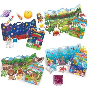 [COD] Buku Stiker Aktivitas Menempel Anak " Reusable Sticker Book " Murah / First Sticker Book / Sticker Book / Buku stiker yang bisa tempel berulang ORIGINAL