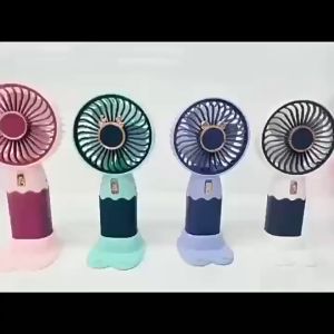 Portable Handheld Handy USB Fan Mini Rechargeable Stand Fan