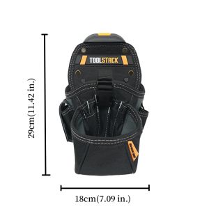 TOOLSTACK Túi Đựng Máy Khoan Điện Chống Thấm Nước Dung Lượng Cao Nhiều Loại Tua Vít & Cờ Lê Túi Đựng Dụng Cụ Đeo Thắt Lưng Cho Công Việc