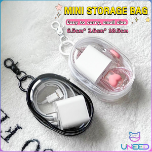 Need Waterproof Clear Data Cable Storage Bag Portable Mini Zipper Bag Storage Box