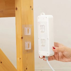 Combo 5 Móc Dán Dự Phòng chữ U Treo Đỡ Đồ Dùng Ổ Cắm Điện Tranh Ảnh - Miếng Dán Gắn Tường Đa Năng Trong Suốt Chịu Lực