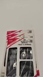 Stainless Steel Big Eye Hand Sewing Needles Set with Different Sizes for Sewing Needlework Embroidery Needles