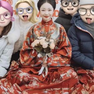 ชุดแต่งงานสไตล์จีนใหม่ HARSIDE ชุดเช้าสำหรับเจ้าสาว ชุดราตรีแบบลำลอง ชุดฮันฟู่ ชุดกระโปรงม้า ชุดคลุมกางเกง