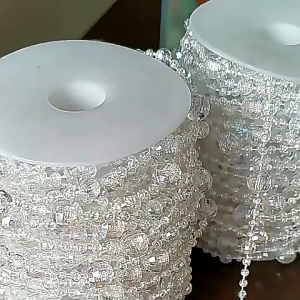 10Pcs Tirai Manik Kristal Akrilik Tirai Manik Kristal Kaca Tirai Crystal Mengkilap