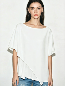AMII | Commuter Style Spliced Design Blouse