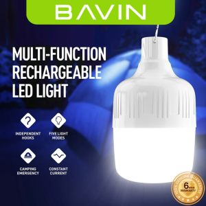 BAVIN L1 / L2 Portable Smart LED Light Bulb Rechargeable Wireless Lamp w/ 3 Light Modes Energy Saving Emergency Light