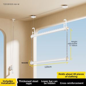 BIREN | Adjustable Indoor Manual Clothes Drying Rack