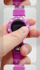 (K115) Jam Tangan Digi / Digital Kuromi Casual Cute Cartoon Kids Watch