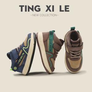 Spring Autumn Boy Girl Sports Sneakers Children High-Top Soft-Soled Running Shoes Kids Non-Slip Skate Shoes Campus Casual Shoes