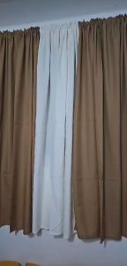 NON RING PLAIN CURTAINS (Suksukan) GEENA FABRIC /VALANCE/LABABO/SINK/WINDOW/DOOR CURTAIN/CHALKBOARD