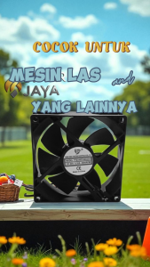 KIPAS TRAVO LAS INVERTER MMA 160A 200A ORIGINAL FAN 24 VOLT 9CM 9X9CM  0.30A 4000RPM