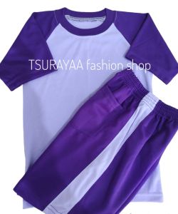 KAOS STELAN OLAHRAGA SEKOLAH TK PAUD TANGAN PENDEK POLOS BISA SATUAN