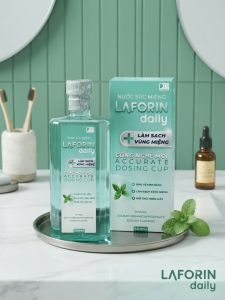 Nước Súc Miệng Họng Không Cồn Laforin Daily 500ml - Cho Hơi Thơm Mát & Diệt Khuẩn HT Viêm Họng