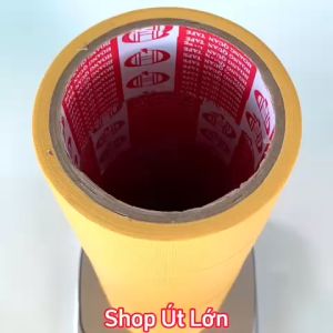 Băng keo simili màu vàng rộng 4.7cm dài 12 mét lõi giấy 3mm 1 cây 6 cuộn giá tại xưởng