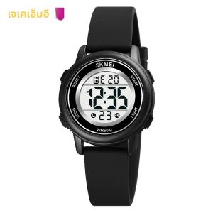 SKMEI 1721 เด็กดิจิตอลสีกันกระแทกนาฬิกาข้อมือสําหรับเด็กผู้หญิงกีฬากันน้ําเด็กที่มีสีสันนาฬิกาอิเล็กทรอนิกส์นาฬิกา 1266