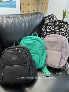 Travel Niche Style Backpack Female 2024 New Arrival Fashion All-Match Nylon Cloth Backpack Large Capacity Travel Lightweight Schoolbag