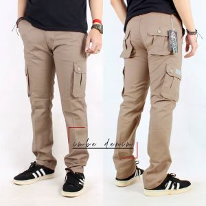 Celana Panjang Chino Loreng Pria