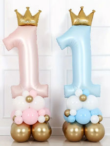 23pcs Baby Boy Girl 1st Birthday Balloon set Number 1 to 9 Balloons Birthday Party Decorations kids Baby Shower Party Decoration