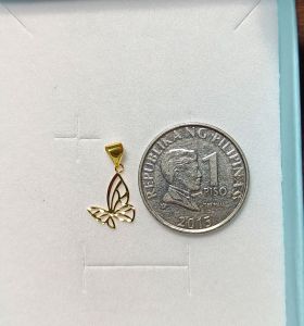 18K Saudi Gold MINI Butterfly Pendant (10mm-11mm/lightweight)✨