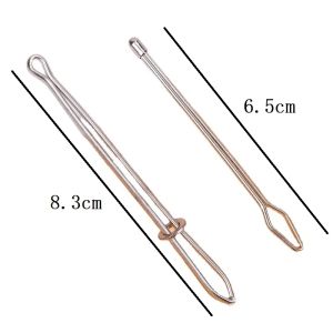 2Pcs Garment Clips Sewing Tools Elastic Band Punch Cross Stitch Threader Wear Elastic Clamp Threading Device New