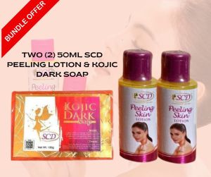 Bundle Promo! Two (2) SCD Peeling Skin Lotion and Kojic Acid Soap