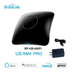 Điều Khiển Từ Xa Đa Năng Broadlink RM4 PRO Với IR RF WiFi - Hệ Thống Tự Động Hóa Nhà Thông Minh Cho TV Điều Hòa Quạt - Tương Thích Với Phích Cắm EU/UK/US
