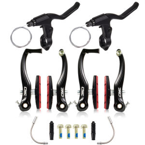 CNC Bicycle V-Brake Set with Brake Shoes & Cables for MTB Road BMX Folding Bike Universal Front/Rear Brakes parts