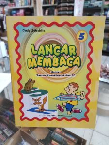 Lancar Membaca jilid 5 ( membaca Kata kata penekanan Vokal  dan 3 suku kata)