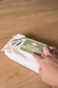 (80pcs) Pawhaus AG+ Antibacterial Pet Wipes 80pcs | Gentle Alcohol-Free Silver Ion Unscented For Dogs & Cats