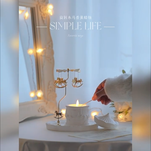 Carousel scented candle birthday gift for girls girlfriends friends high-end long-lasting fragrance gift box
