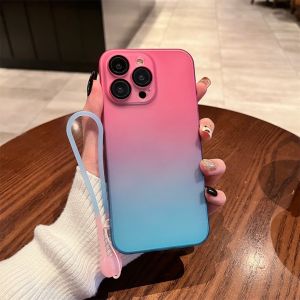 ♥Ready Stock +FREE Shipping+COD♥Fashion Luxury Shockproof Case Compatible with iPhone 14 Pro Max Case iPhone 13 12 Camera Protective Lens Case 14 Plus Two Color Full Wrap with Lace up Matte Dustproof Case