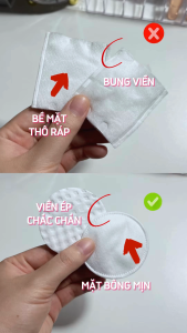 Bông Tẩy Trang SẠCH SÂU reGentox Cotton Tự Nhiên Công Nghệ 3D Diamond Độc Quyền 720 Miếng/Túi