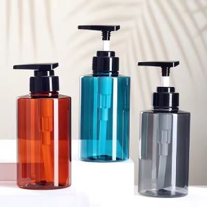 500ML Shampoo Palastic Empty Bottle Pet Washing Care Product Refillable Bottles Travel Essentials Hotel Household Lotion Bottles
