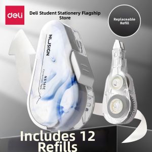 deli | Student Suitable Natural Fluid High Aesthetic Large Capacity Silent Use Corrective Tape
