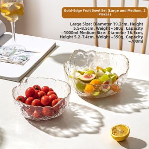 Glass High-end Beautiful Fruit Bowl
